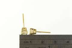 14K Yellow Gold 0.50 Ctw Round Diamond Solitaire Stud Earrings
