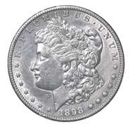 1898-S/S VAM 1A CL 9 DB Wreath Morgan Silver Dollar