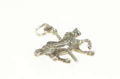Sterling Silver 3D Carousel Horse Carnival Charm/Pendant