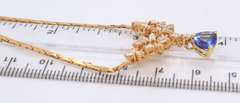 Dreamy 18kt Diamond and Tanzanite Necklace