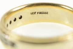 14K Yellow Gold 0.50 Ctw Diamond Classic Wedding Band Ring