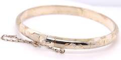 Vintage 925 Sterling Silver Bangle Bracelet