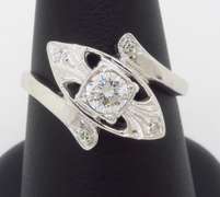 Vintage Diamond Bypass Ring