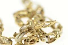 10K Yellow Gold 0.78 Ctw Diamond Baguette Hugs & Kisses Bracelet