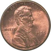 1984 Lincoln Memorial Cent Double Ear DDO ERROR