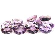 Glittering 13.15ct 8x6mm real Brazilian Amethyst set