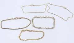 Group Lot of Vintage 925 Sterling Silver Bracelets