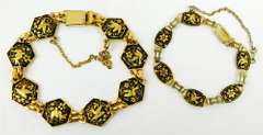 Collection of Vintage Spanish Damascene Jewelry