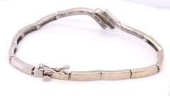 Spectacular 18kt White Gold Baguette and Round Brilliant Cut Diamond Necklace, Bracelet and Earrings Set