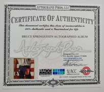 Bruce Springsteen Autographed Framed Born In The USA Album LP