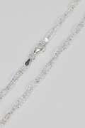 .925 Sterling Silver 3.6mm Diamond Cut Paperclip Chain 16 Inches
