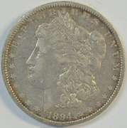 Better date 1894-O Morgan Silver Dollar. Very nice circ