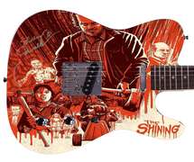 Shelley Duvall The Shining Movie Autographed Custom Graphics Guitar ACOA