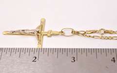 Captivating Cross Pendant Necklace in 14K Yellow Gold