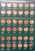 Very Near Full Red BU Memorial Cent Set 1959-2004