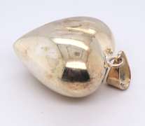 Vintage 925 Sterling Silver Heart Shaped Pendant