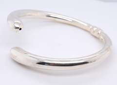 Vintage 925 Sterling Silver Signed Bangle Bracelet