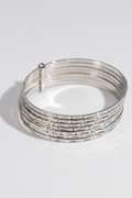 .925 Sterling Silver Baby Bangle Seven Day Bracelet 50mm
