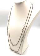 Ladies 2-Tiered Layered Angular Necklace