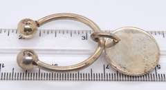 Vintage Sterling Silver Mexico Ball Key Ring