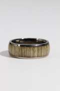 8mm Titanium Wedding Band w/Wood Inlay Size 10