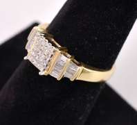 Sparkling Diamond Ring in 14K Yellow Gold