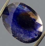 Unique 9.83ct ink blue Sapphire from Madagascar