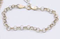 Group Lot of 3 Vintage 925 Sterling Silver Bracelets