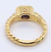 David Yurman 18kt Yellow Gold Iolite Ring
