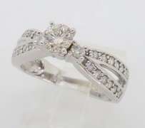Kate McCullar Split Shank Diamond Engagement Ring