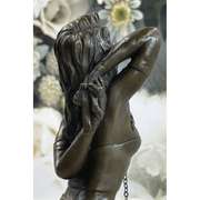 Brown Patina Mounted on A Marble Base