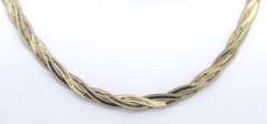 Vintage Italian 925 Sterling Silver Twisted Necklace