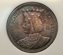 1893 Isabella Commemorative Quarter NGC MS64