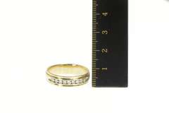 14K Yellow Gold 0.50 Ctw Diamond Classic Wedding Band Ring