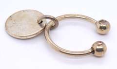 Vintage Sterling Silver Mexico Ball Key Ring