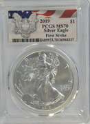 Special Label 2019 PCGS MS70 FIRST STRIKE $1 Silver Eagle