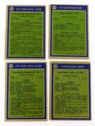 4 Topps 1972 Playoffs & Super Bowl Football Cards