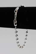 .925 Italian Sterling Silver 5mm Bead Chain Bracelet 8 Inches
