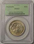 1935 Hudson Commemorative Half Dollar PCGS MS63