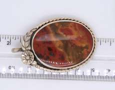 Vintage Sterling Silver Gemstone Pendant