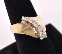 Radiant Approx. 0.65CTW Diamond Ring in Yellow Gold