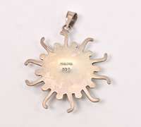 Abalone Sunburst Sterling Silver Pendant