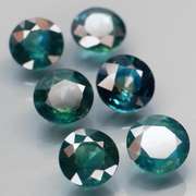 Heated only! 4.33ct round cut Australian Sapphire set