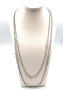 Ladies 2-Tiered Layered Angular Necklace