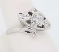 Vintage Diamond Bypass Ring