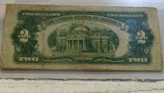 1928-F $2. US Note, Red Seal, circ