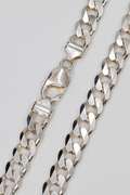 Italian .925 Sterling Silver 9mm Curb Link Chain 20 Inches