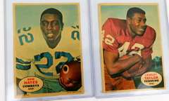 2 Topps 1968 5x7 Football Posters