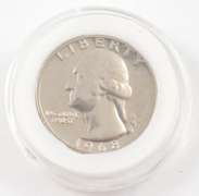 1968-S Washington Quarter & Cancelled Die Set