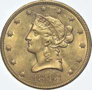 1848 $10 Liberty Head Gold Eagle